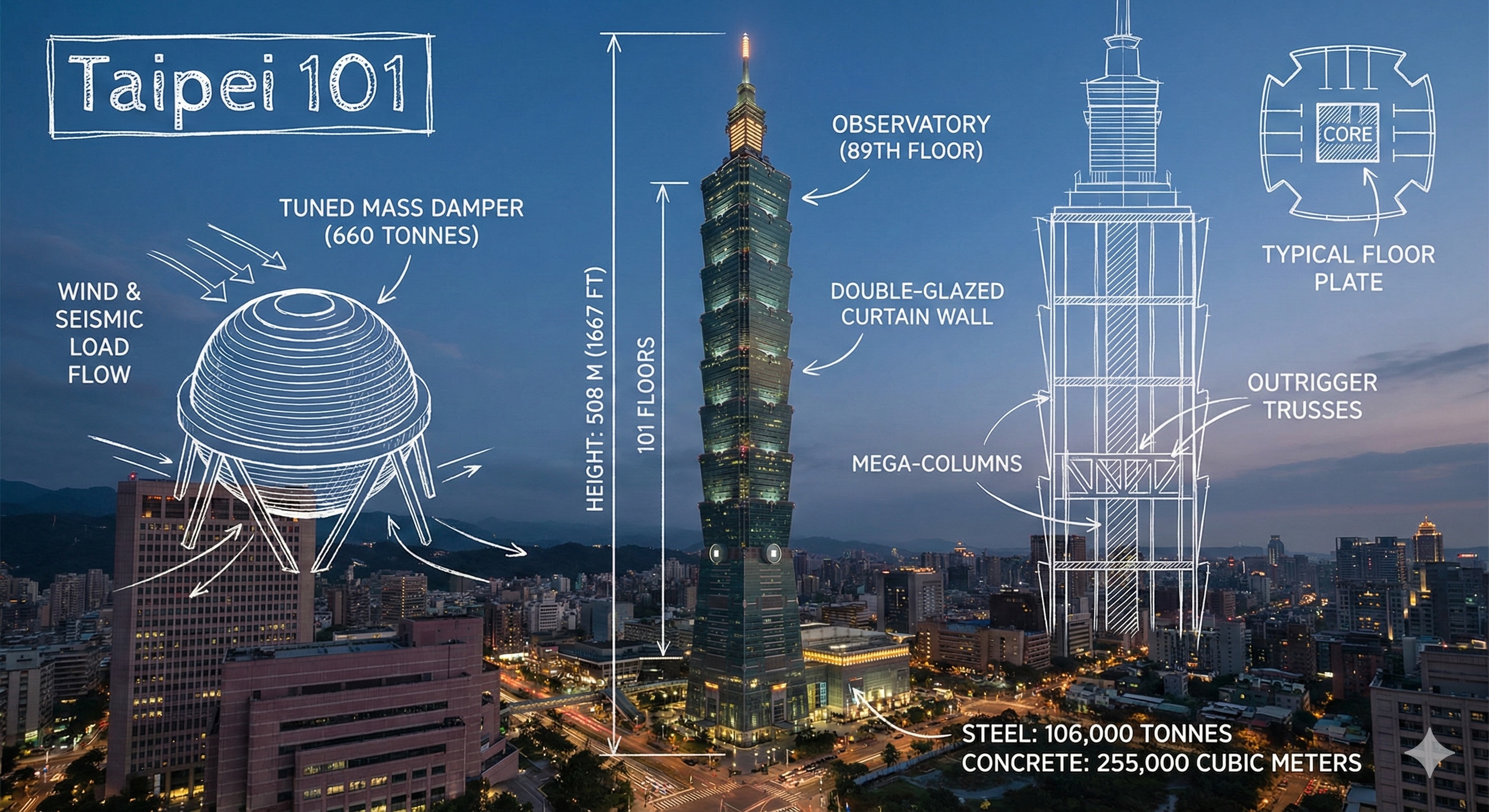 建築藍圖風格資訊圖表